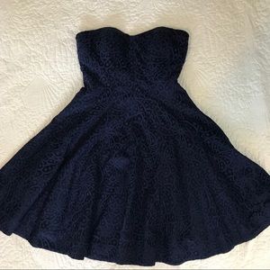 Navy Lace Fit & Flare Donna Morgan Dress